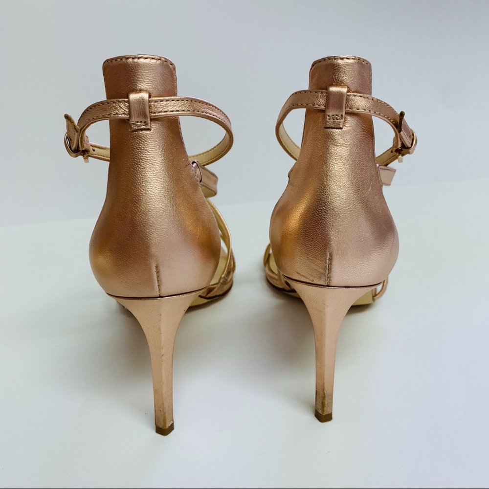 Nine West Rose gold Cross Strap Sandal 8.5 - Picture 4 of 7